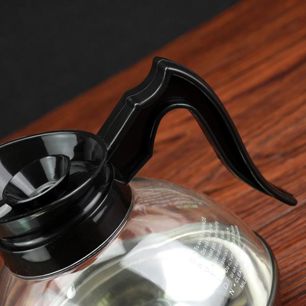 Quality 1.8L Coffee Decanter With Stainless Steel Bottom And Handle For Hotel Restaurant for sale