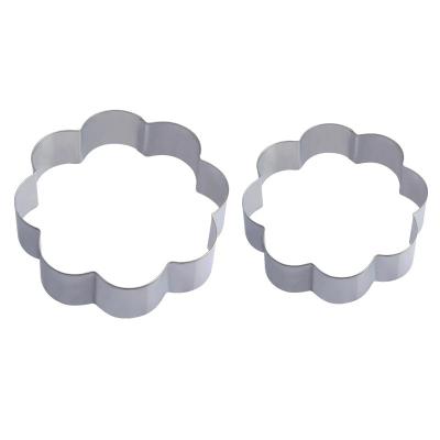 China Sakura Shaped Biscuit Cutters Stainless Metal Cookie Cutters for sale