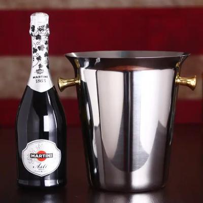 Cina Personalizzare secchio di champagne isolato lucidare secchio di vino in metallo in vendita