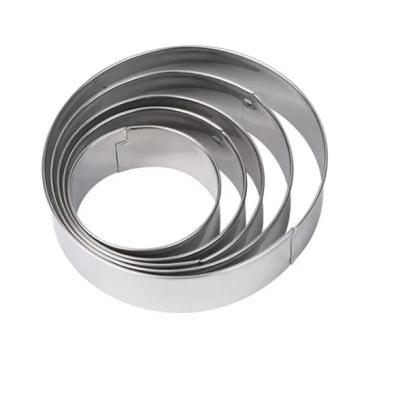 China DIY Adjustable Cake Mold Ring ODM Mousse Rings Stainless Steel for sale