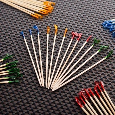 China Bamboo Natural Toothpick Toothpick Equipamento de Café para o Natal à venda