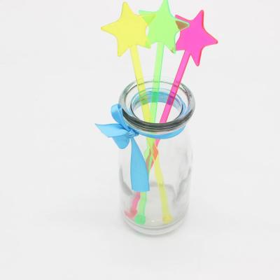 China Plastic Drinking Juice Stirrer Swizzle Sticks Colorful Plastic Drink Stirrers for sale