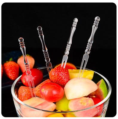 China ECO Friendly Forks Set Portable Disposable Plastic Salad Fruit Forks for sale