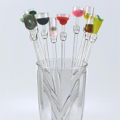China Disposable Acrylic Swizzle Sticks Environmental Drink Stirrers Plastic Swizzle Sticks for sale