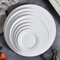 Quality Custom Round Restaurant Ceramic Beef Plates Decorated Dishes for sale