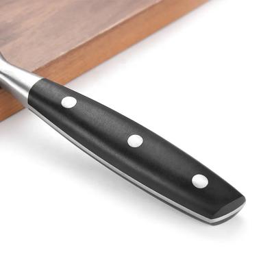China Stainless Steel Kitchen Meat Fork With Black Handle Safe Meat Carving for sale