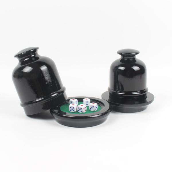 Quality Black Wooden Dice Shaker Cup Casino Game Accessory Craps Game Shaker Dice Shaker for sale