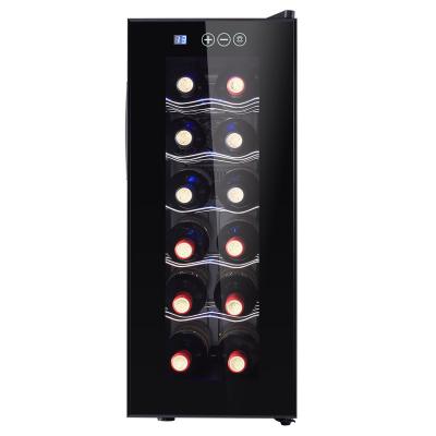 China Small 10 12 Bottles Wine Cellar Cabinet Portable Wine Cooler For Home for sale
