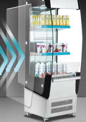 Китай 250L коммерческий супермаркет напиток дисплей холодильник витрина открытый воздушный охладитель дисплей продается