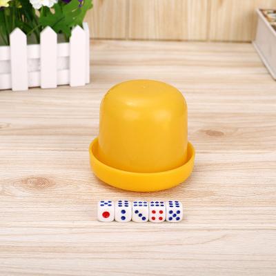 China Round Corner Pip Dots Cubes Casino Dice Plastic Acrylic Bouncing Game Dices à venda