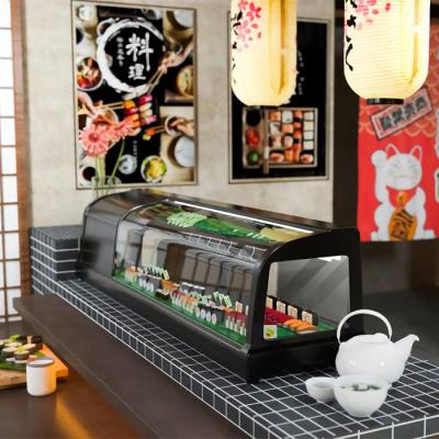 China Sushi Counter Displays Small Sushi Refrigerator Case Cabinet Fridge Colder for sale