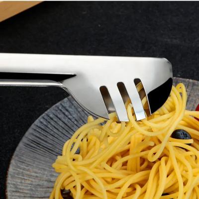 China Round Shape Stainless Steel Food Clip For Cooking Spaghetti Ice Cube Te koop