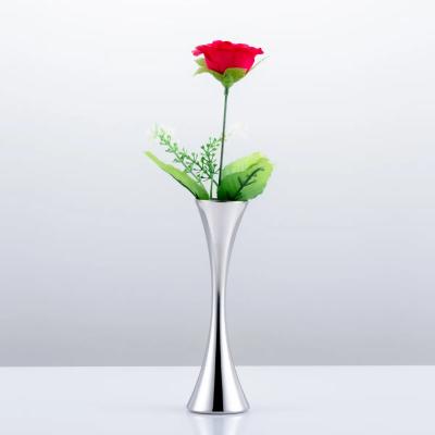 China Stainless Steel Indoor Single Flower Decorative Small Vasec Te koop