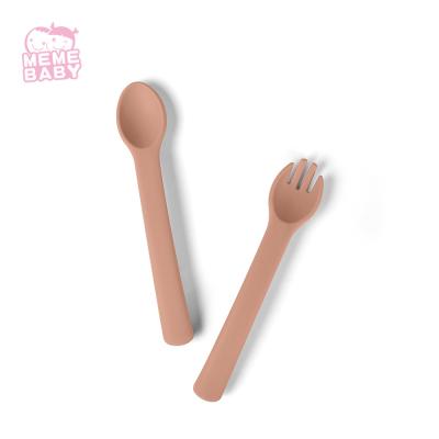 China Minimalist Style Silicone Fork And Spoon Set With BSCI Certificate for sale