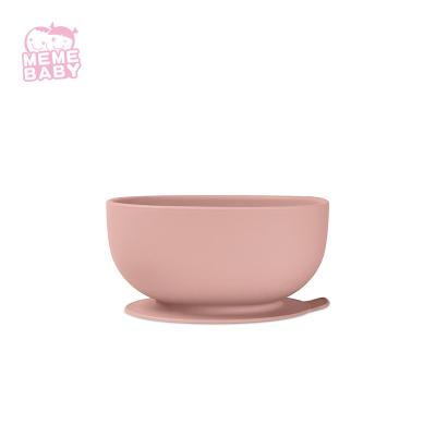 China Silicone Baby Bowl Set Suction Non Slip Learning Weaning Easy To Clean for sale