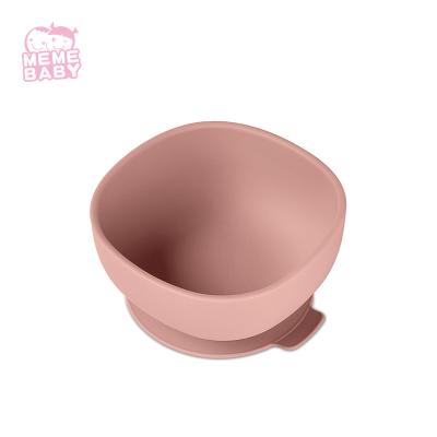 China Silicone Suction Bowl Set Weaning Unbreakable Baby Kid Non Toxic Plate Bib Cup for sale