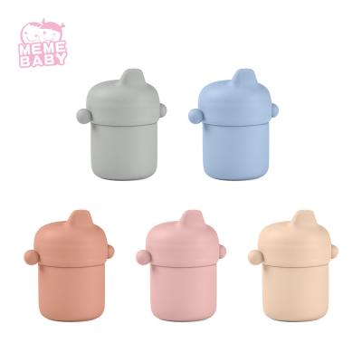 China Dishwasher Safe Customized Bare Silicone Sippy Cup Anti Spill Mini for sale