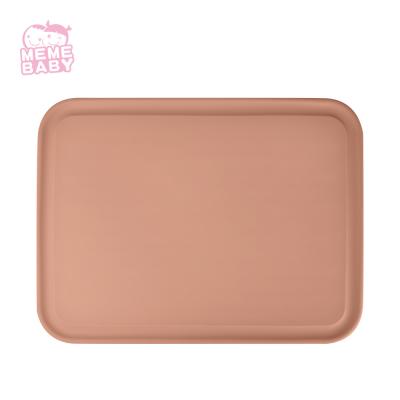 China SGS Food Grade Silicone Non Slip Rubber Placemats Large Size For Baby for sale