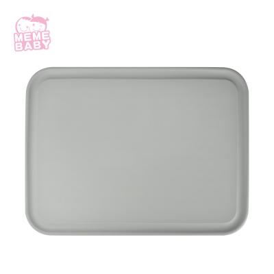 China 400*300mm Childrens Silicone Placemat gray With Raised Edges for sale