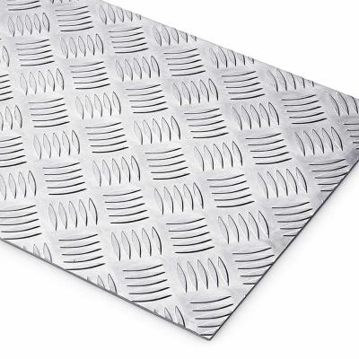 China Flat Aluminum Checkered Plate 3003 5052 6061 Aluminum Diamond Plate for sale