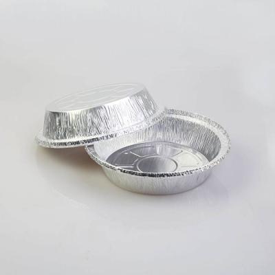 China 450ml Disposable Aluminium Food Container Tray Food Box With Lids for sale