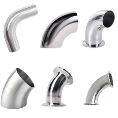 Cina ASTM B16.9 standard elbow stainless steel elbow stainless steel elbow 1.5in 90 degree in vendita