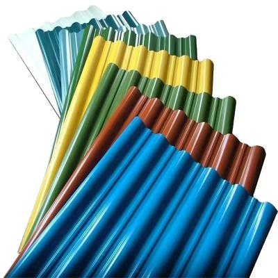 China 6m Iron Ibr Color Corrugated Steel Roof Sheet Galvanize Zinc Aluminum PPGI Metal Roofing Sheet for sale