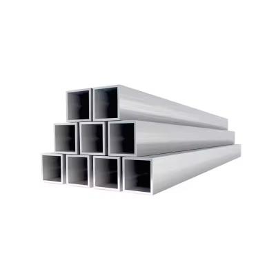 China Sección hueca tubo cuadrado de extrusión de aluminio mayorista tubo de aluminio de gran diámetro tubo cuadrado en venta