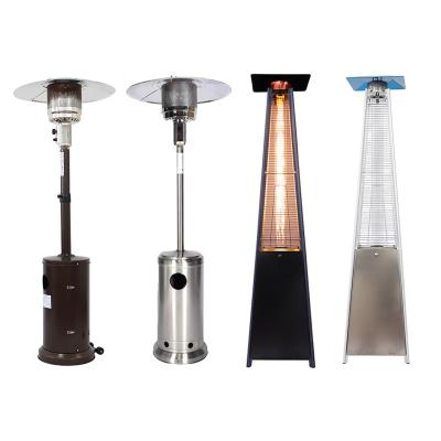 China 2022 Halogen Tube Heaters Natural Standing Infrared Steel Natural Gas Umbrella Terrance Outside Gas Patio Heater for sale