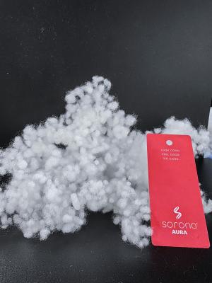 China Sorona Down Like Pearl Fibre Fiber Ball Fluffier Warmer Lighter Cotton Wadding Fabric for sale