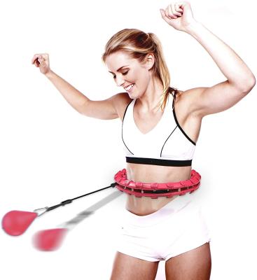 China 19 Knots Adjustable Weighted Hula Hoop Fat Burning ROHS Approved for sale