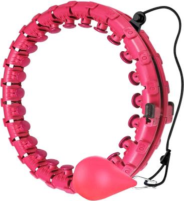 China 24 Knots Adjustable Weighted Hula Hoop Weight Lose FCC Approved for sale