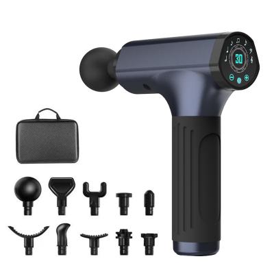 China 1000rpm 30 Speed Led Handheld Massager Gun Electric Deep Tissue Massager for sale