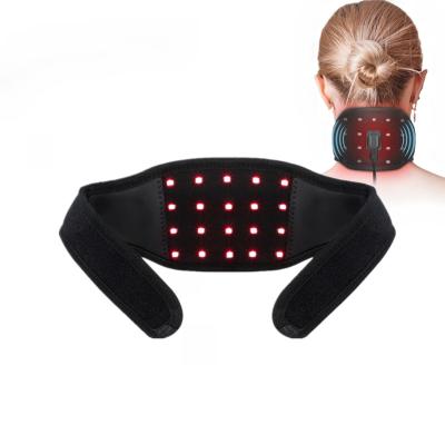 China EMS Far Infrared Red Light Neck Therapy Wrap DC12V For Cervical Spain Pain Relief for sale