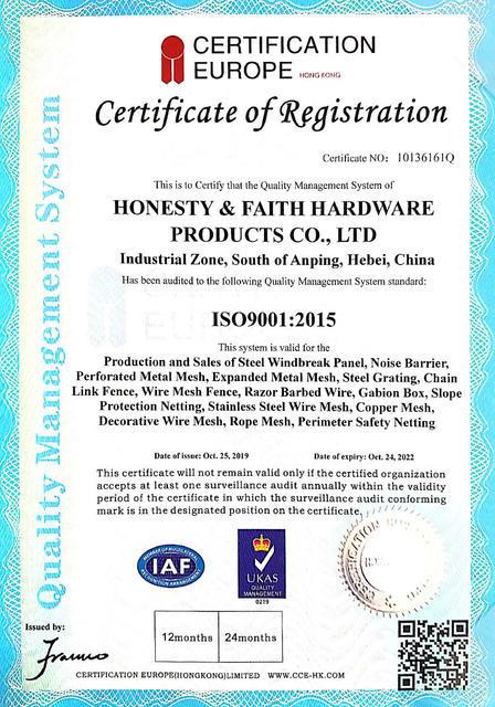  - Honesty & Faith Hardware Products Co.,Ltd