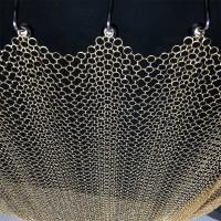 Quality Anodized Metal Mesh Curtain , Decorative Aluminum Chain Curtain for sale