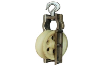 China 5-20 KN Single Sheave Pulley Block and Tackle Used for Releasing Conductor for sale