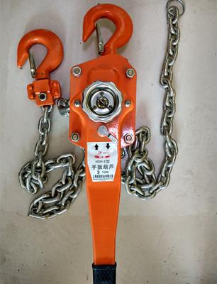 China Construction Hand Wrenching Chain Tackle Block , Hand Chain 3 Ton Hoist Crane for sale