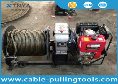 China 3 Ton Fast Speed Diesel Engine Cable Pulling and Hoisting Winch Machine for sale