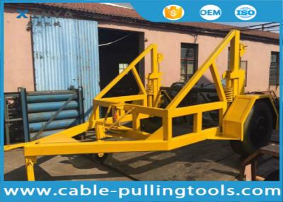 China Underground Cable Tools 3-8 Ton Cable Drum Trailer Cable Reel Carrier for Transporting Cable Reels for sale
