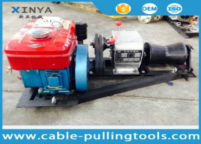 China Tower Erection Tools 1 Ton Wire Rope Cable Pulling Winch Portable Diesel Hoist Winch for sale