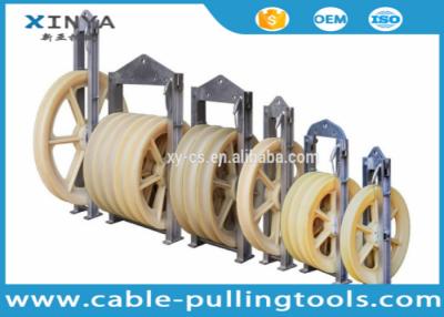 China 660mm Diameter Bundled Conductor Pulley Stringing Pulley Block With Nylon Wheel for sale