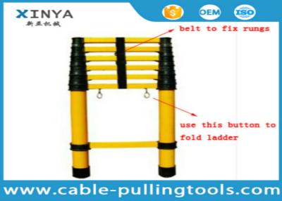 China FRP Insulation Ladder Safety Tools Multi - Section Insulated Telescopic Ladder for sale