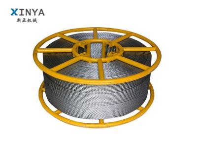 中国 六角形の反歪んだ試験12の繊維が付いているロープによって電流を通される鋼線ロープ 販売のため