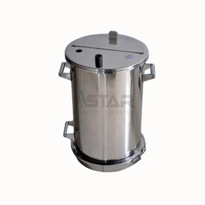 China Stainless Steel Round Powder Coating Fluidizing Hopper for sale