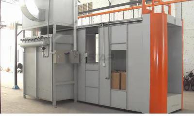 China PVC Filter Recovery Powder Coating Paint Booth for sale