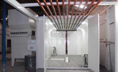 China Galvanized Sheet Manual Powder Coating Spray Booth for sale