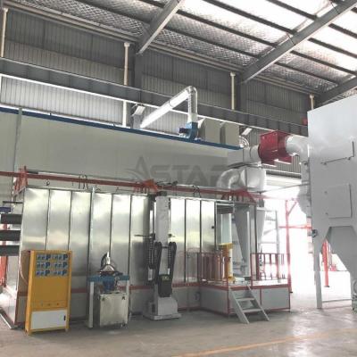 China Electrostatic Powder Coating Spray Booth Automatic Explosion Recovery Proof for sale