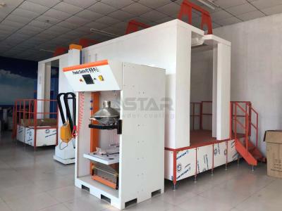 China Cabina de espray automática de la capa del polvo de la circulación en venta