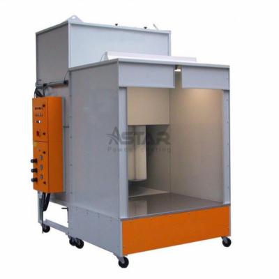 China Manual Electrostatic Portable Powder Coating Booth for sale